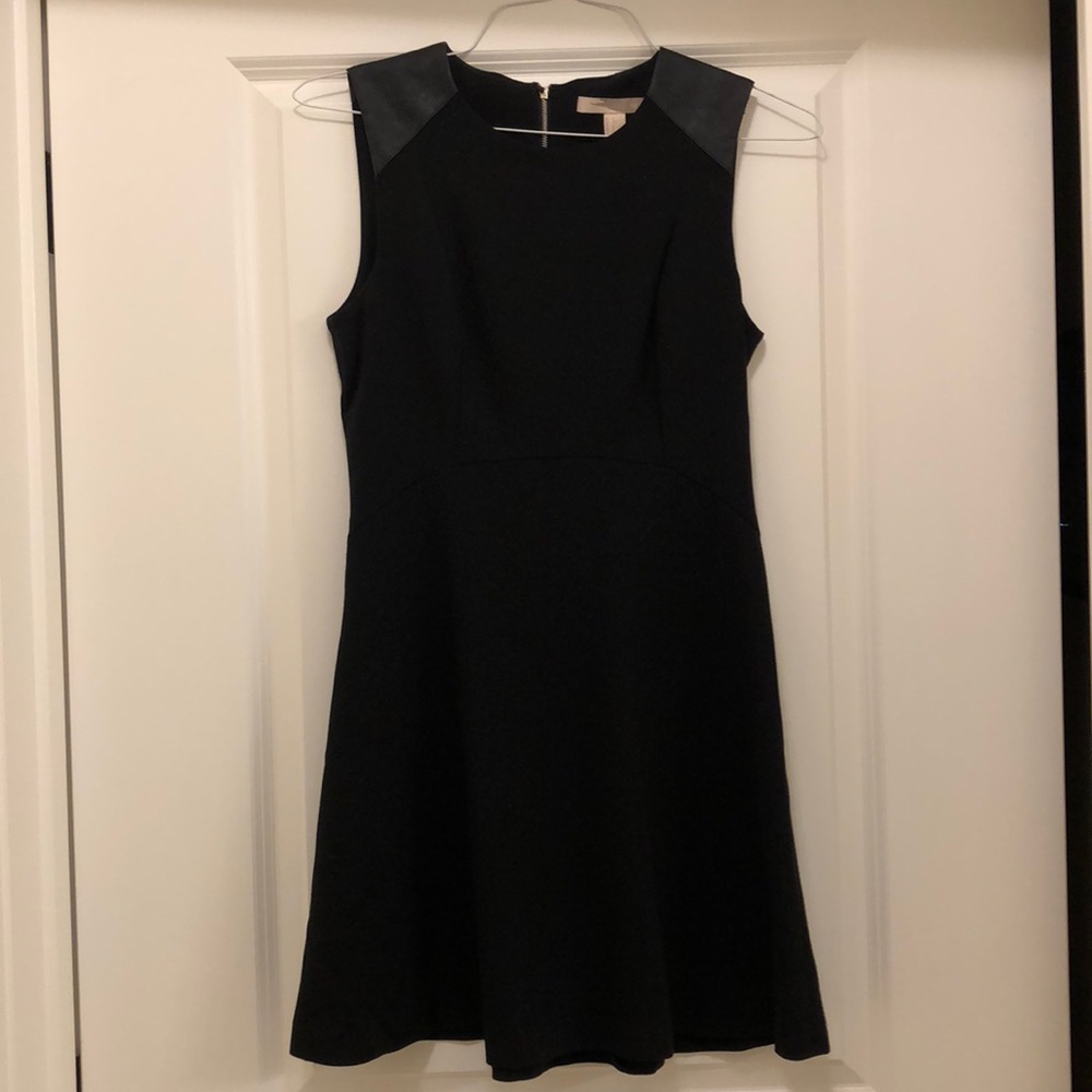 Black flare dress
